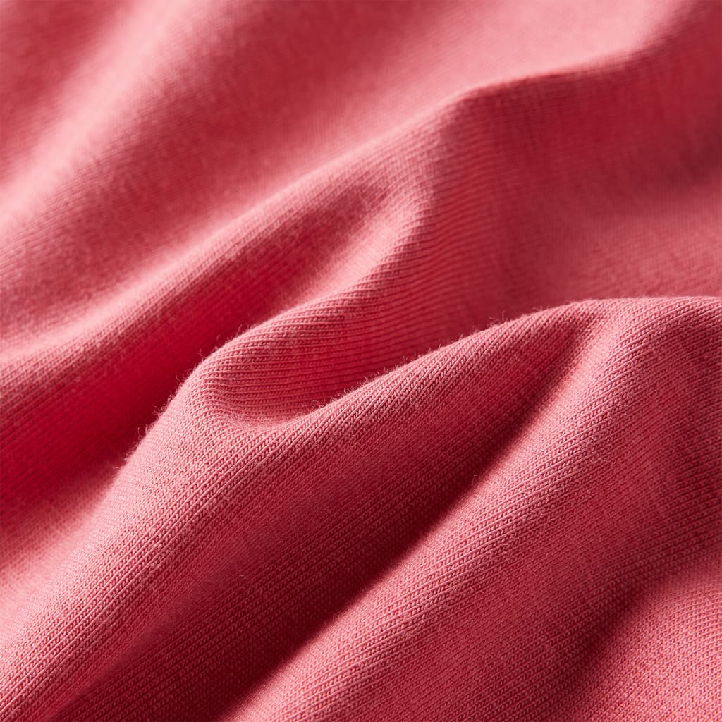 Tricou pentru copii cu mâneci lungi, roz antichizat, 116 GartenMobel Dekor