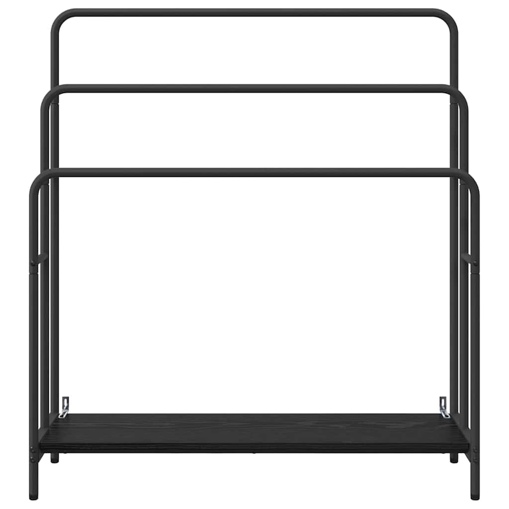 Stativ pentru haine cu raft Stejar negru 90 x 30 x 100.5 cm GartenMobel Dekor