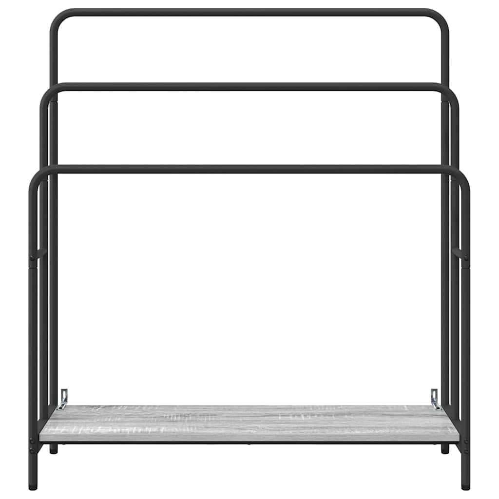Stativ pentru haine sonoma gri 90 x 30 x 100.5 cm Lemn compozit GartenMobel Dekor