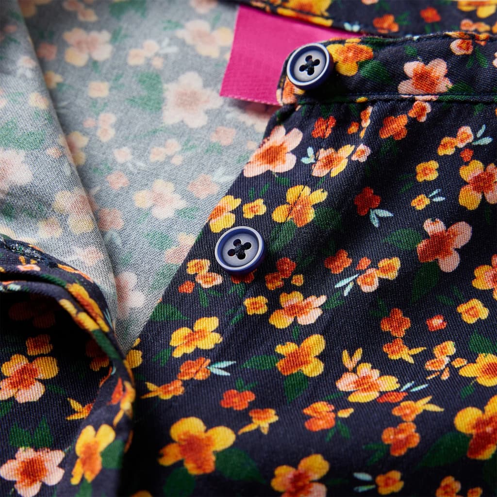 Cămașă pentru copii cu guler tip bandă, bleumarin 104 GartenMobel Dekor