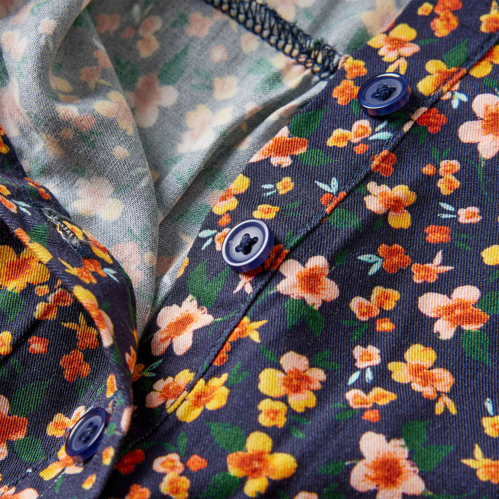 Rochie cu mâneci lungi pentru copii, bleumarin, 92 GartenMobel Dekor