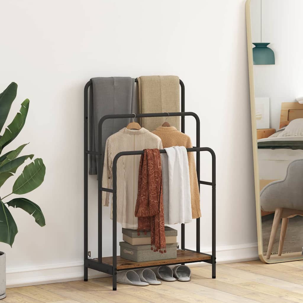 Stativ pentru haine Lemn vechi 60 x 30 x 100.5 cm Lemn compozit GartenMobel Dekor