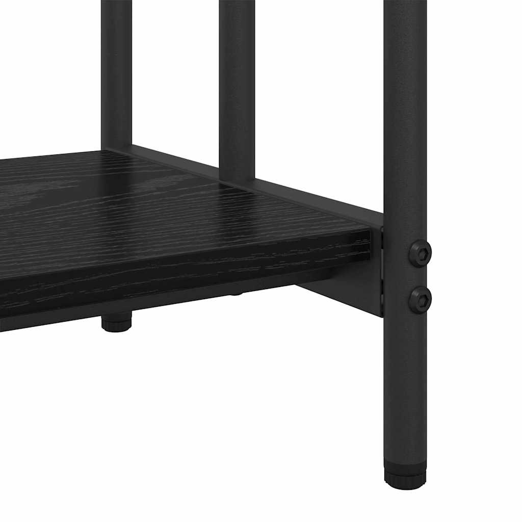 Stativ pentru haine cu raft Stejar negru 60 x 30 x 100.5 cm GartenMobel Dekor