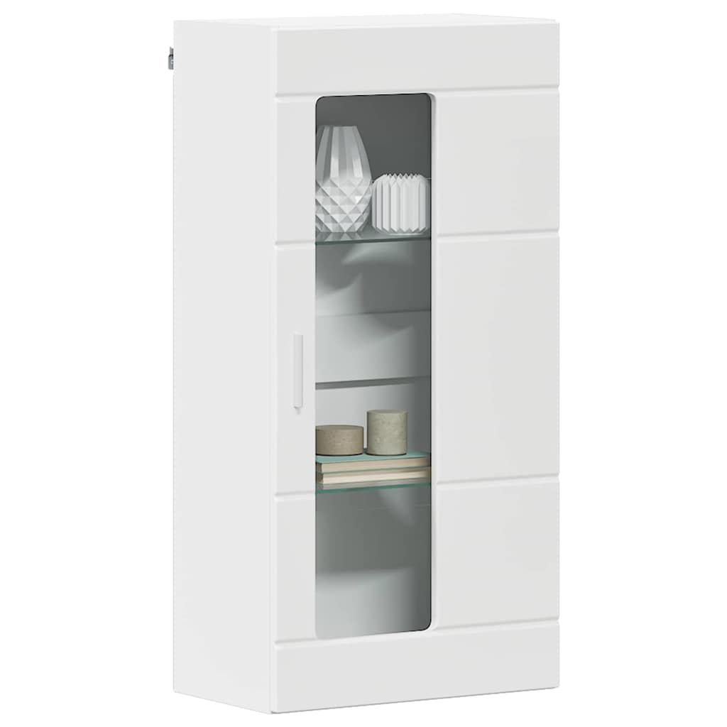 Cabinet suspendat cu raft Alb 55 x 29 x 100 cm Lemn compozit GartenMobel Dekor