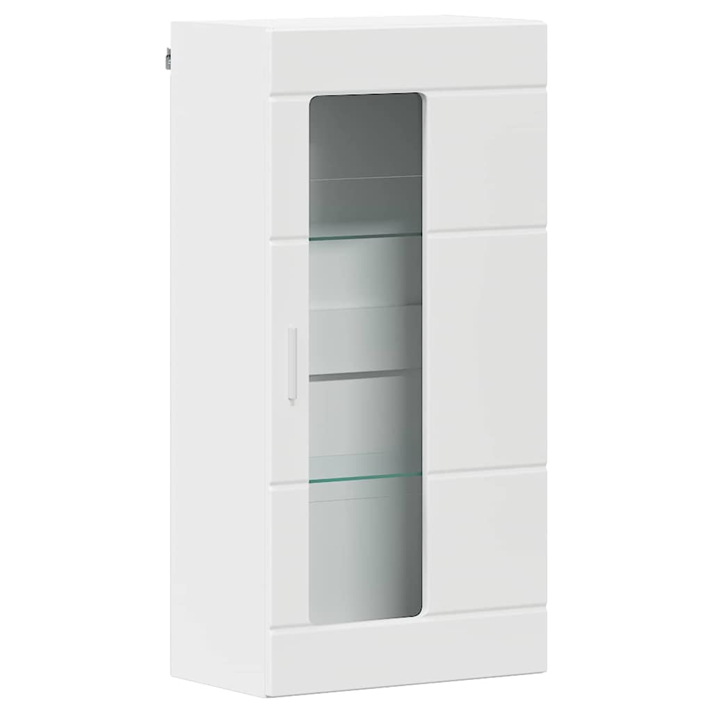 Cabinet suspendat cu raft Alb 55 x 29 x 100 cm Lemn compozit GartenMobel Dekor