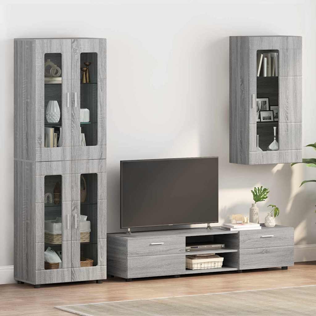 Cabinet suspendat sonoma gri 55 x 29 x 100 cm Lemn compozit GartenMobel Dekor