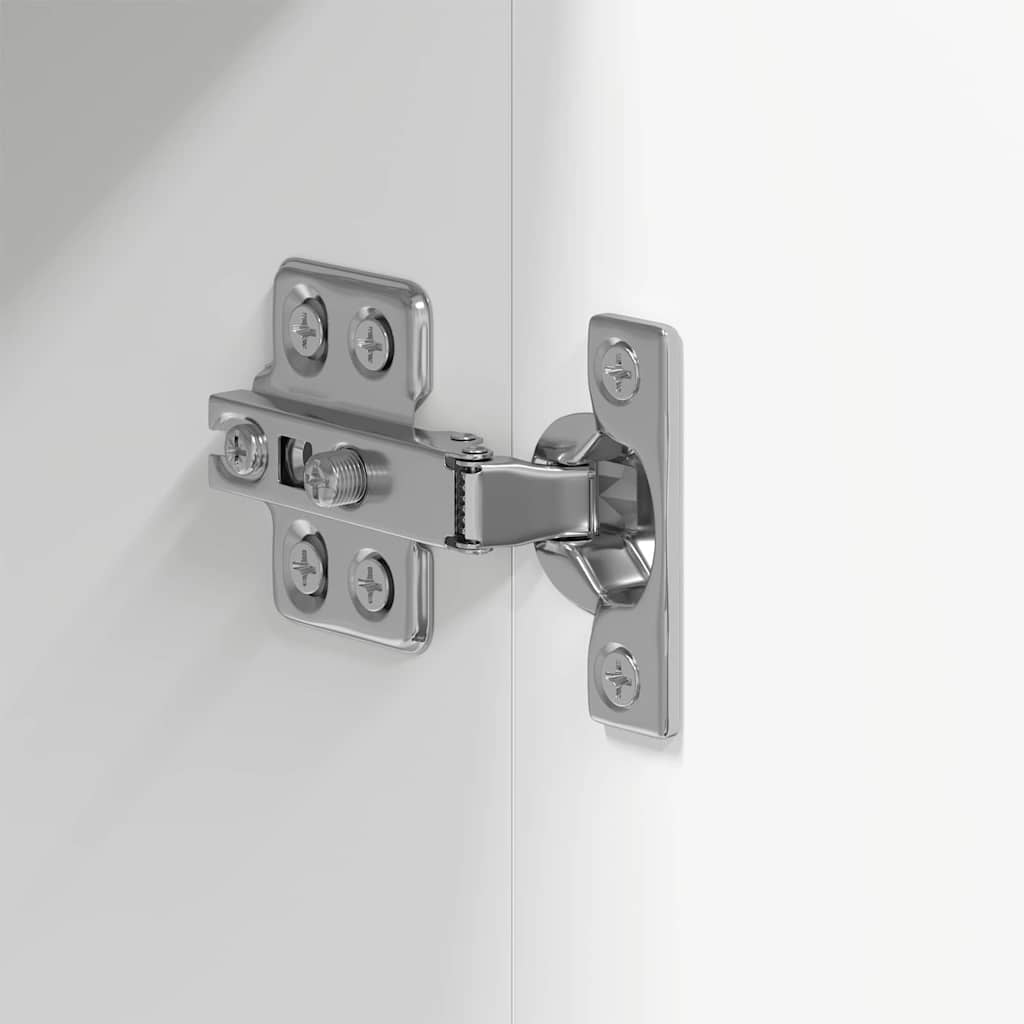 Set dulap baie TULUM Alb 37 x 31,5 x 203 cm Lemn compozit GartenMobel Dekor