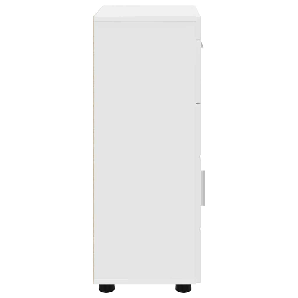 Set dulap baie TULUM Alb 37 x 31,5 x 82 cm Lemn compozit GartenMobel Dekor