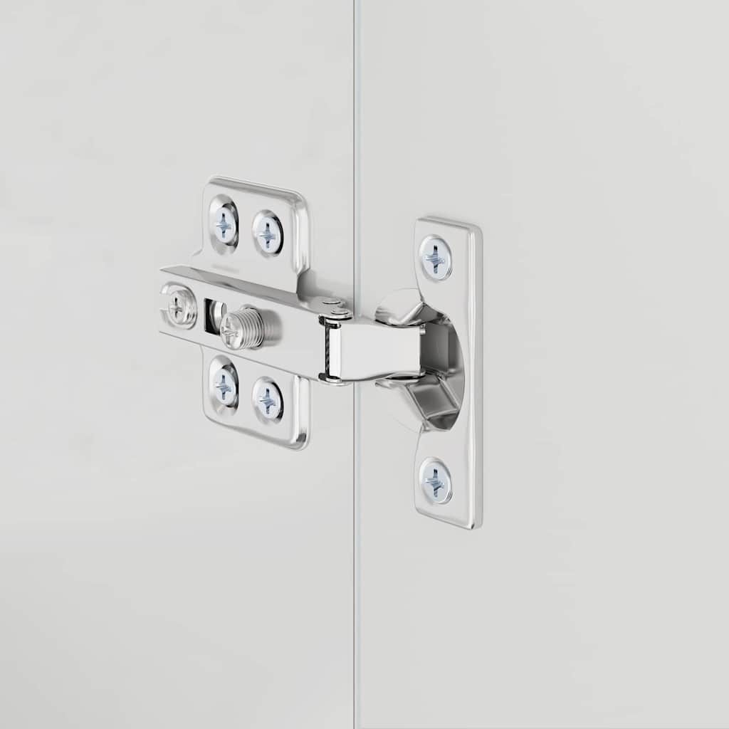 Set dulap baie TULUM Alb lucios 60 x 34 x 63 cm Lemn compozit GartenMobel Dekor