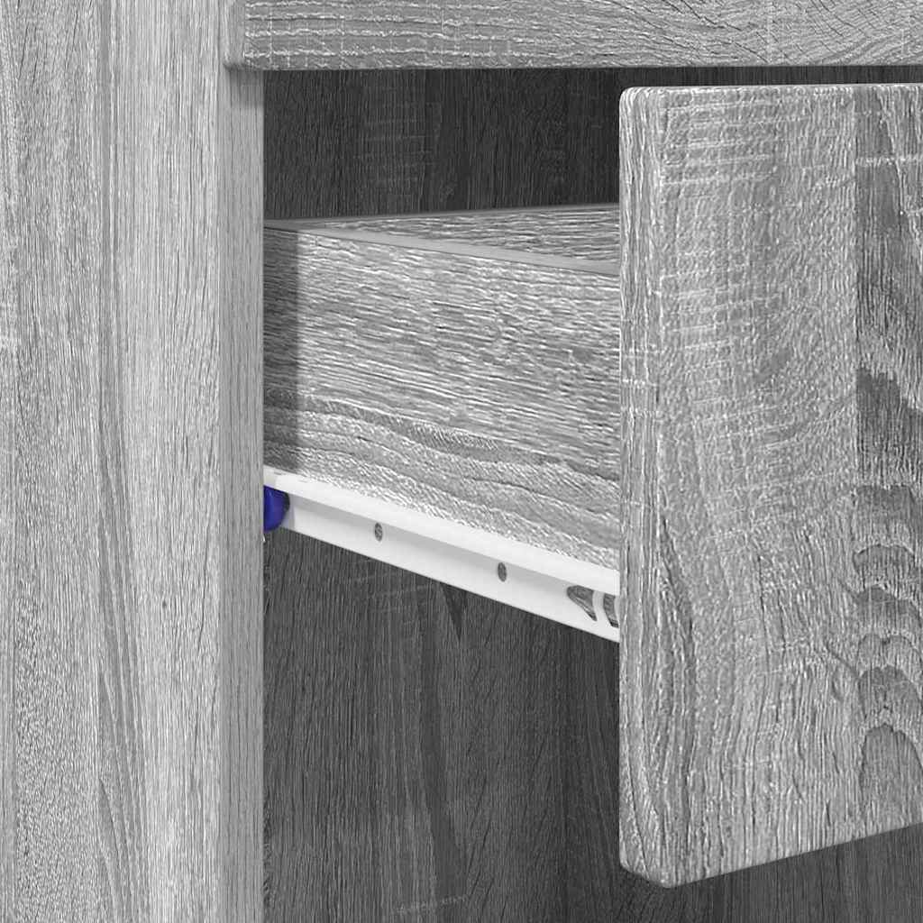 Set dulap baie TULUM Gri Sonoma 37 x 31,5 x 82 cm Lemn compozit GartenMobel Dekor