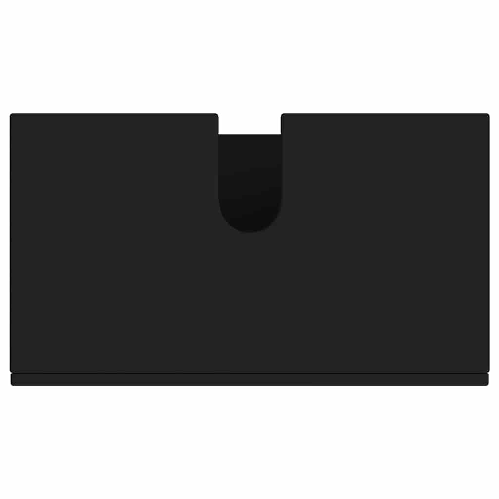 Set dulap baie TULUM Negru 60 x 34 x 63 cm Lemn compozit GartenMobel Dekor