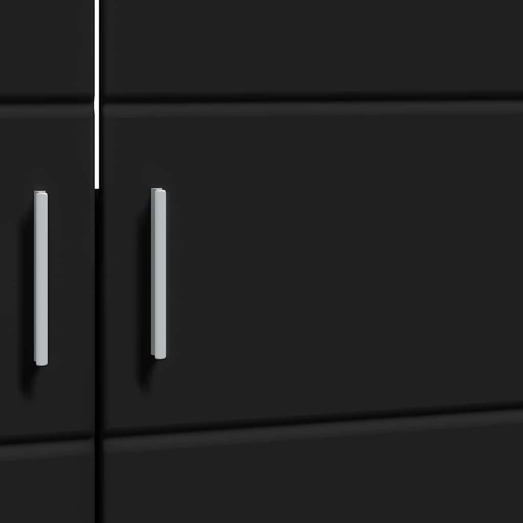 Set dulap baie TULUM Negru 60 x 34 x 63 cm Lemn compozit GartenMobel Dekor