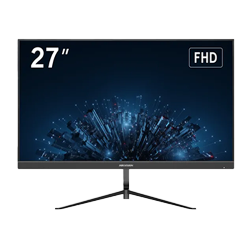 Monitor Borderless E-LED IPS, 27 inch, Full HD, 100 Hz, HDMI, VGA - HIKVISION DS-D5027F3-2P2 SafetyGuard Surveillance