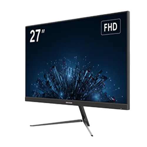 Monitor Borderless E-LED IPS, 27 inch, Full HD, 100 Hz, HDMI, VGA - HIKVISION DS-D5027F3-2P2 SafetyGuard Surveillance