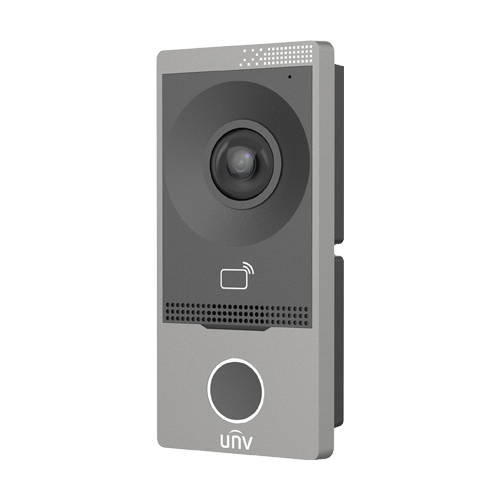 Post exterior videointerfon TCP/IP, IR, Wi-Fi, IK08 - UNV OEU-201S-HMK-W SafetyGuard Surveillance