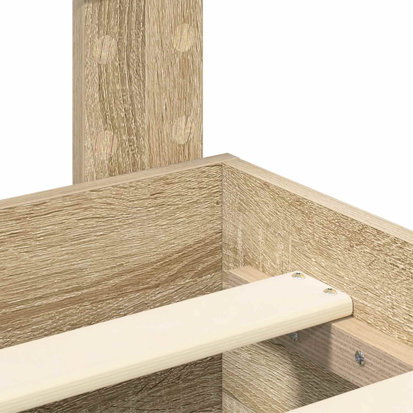 Cadru de pat cu sertar Stejar Sonoma 180 x 200 cm Lemn compozit GartenMobel Dekor