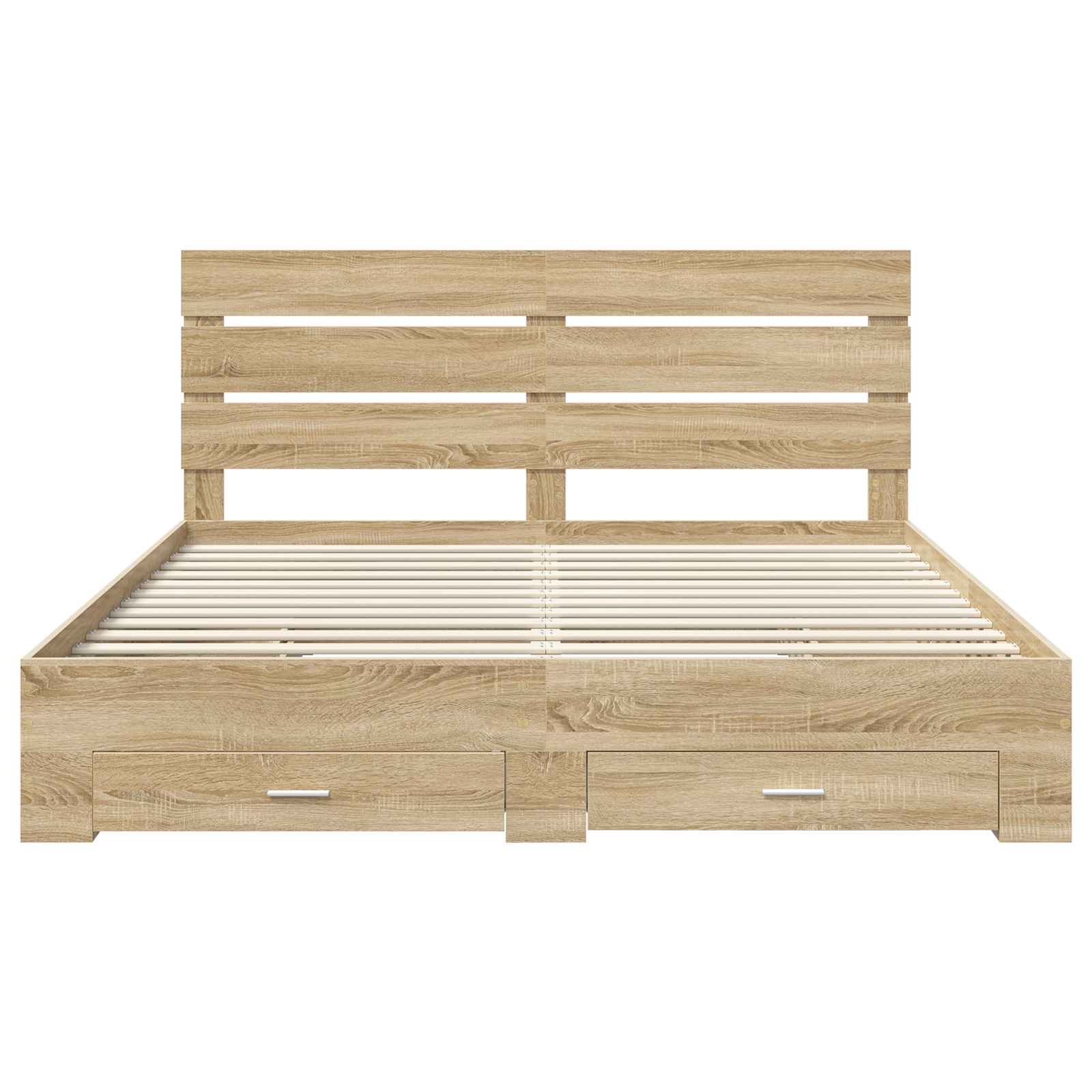 Cadru de pat cu sertar Stejar Sonoma 180 x 200 cm Lemn compozit GartenMobel Dekor