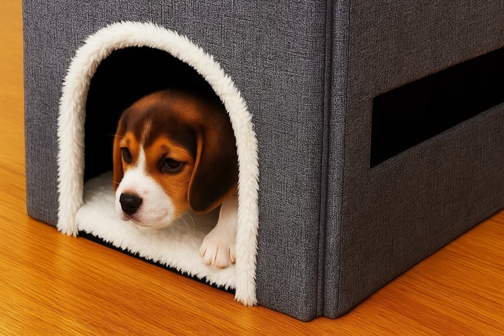 Ansamblu de zgariat pentru pisici 3in1 cu trepte, casuta si panou sisal, 33x76x42 cm, gri Household NewTrend