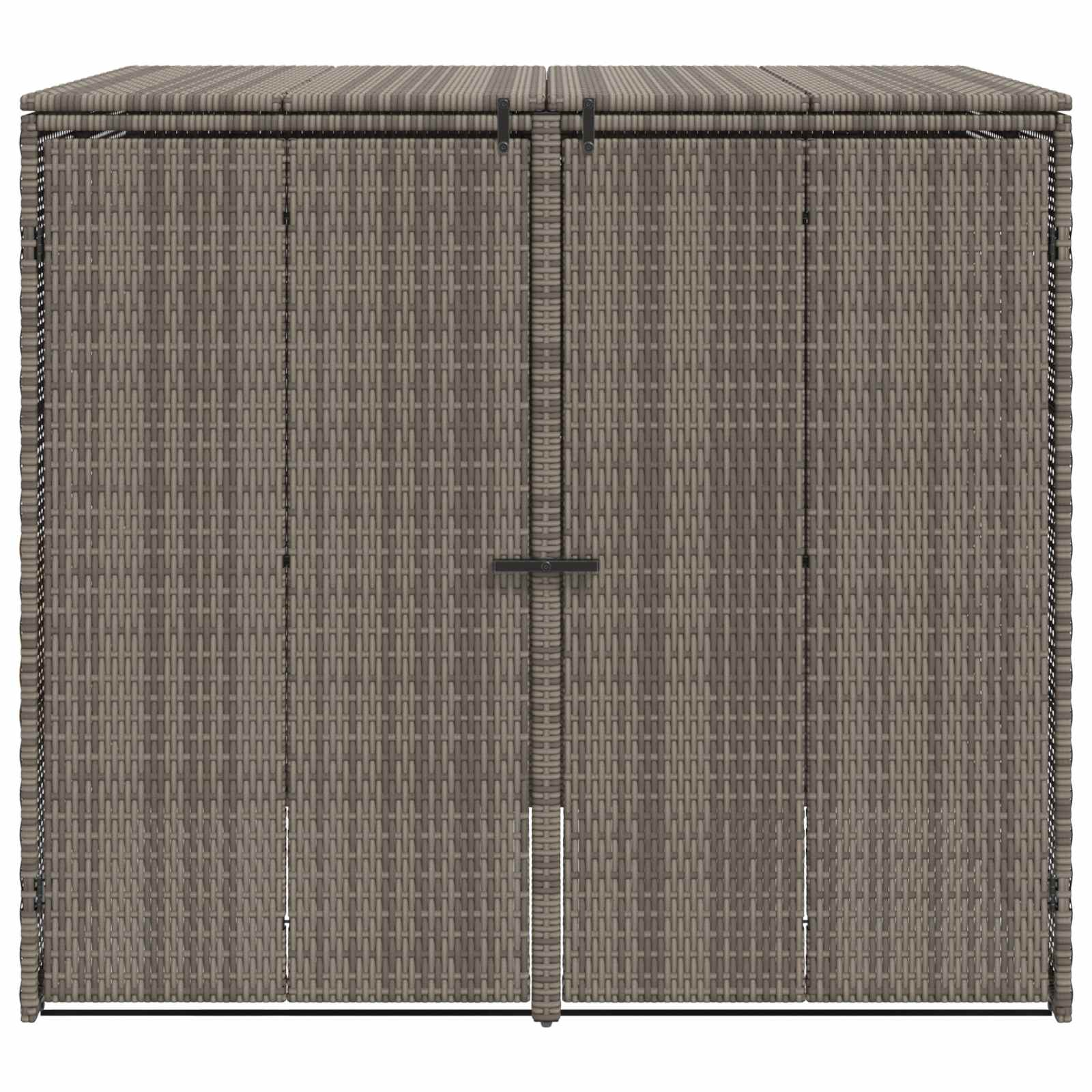 Cutie pentru gunoi 2 pcs Gri 65 x 80 x 115 cm Polietilenă GartenMobel Dekor