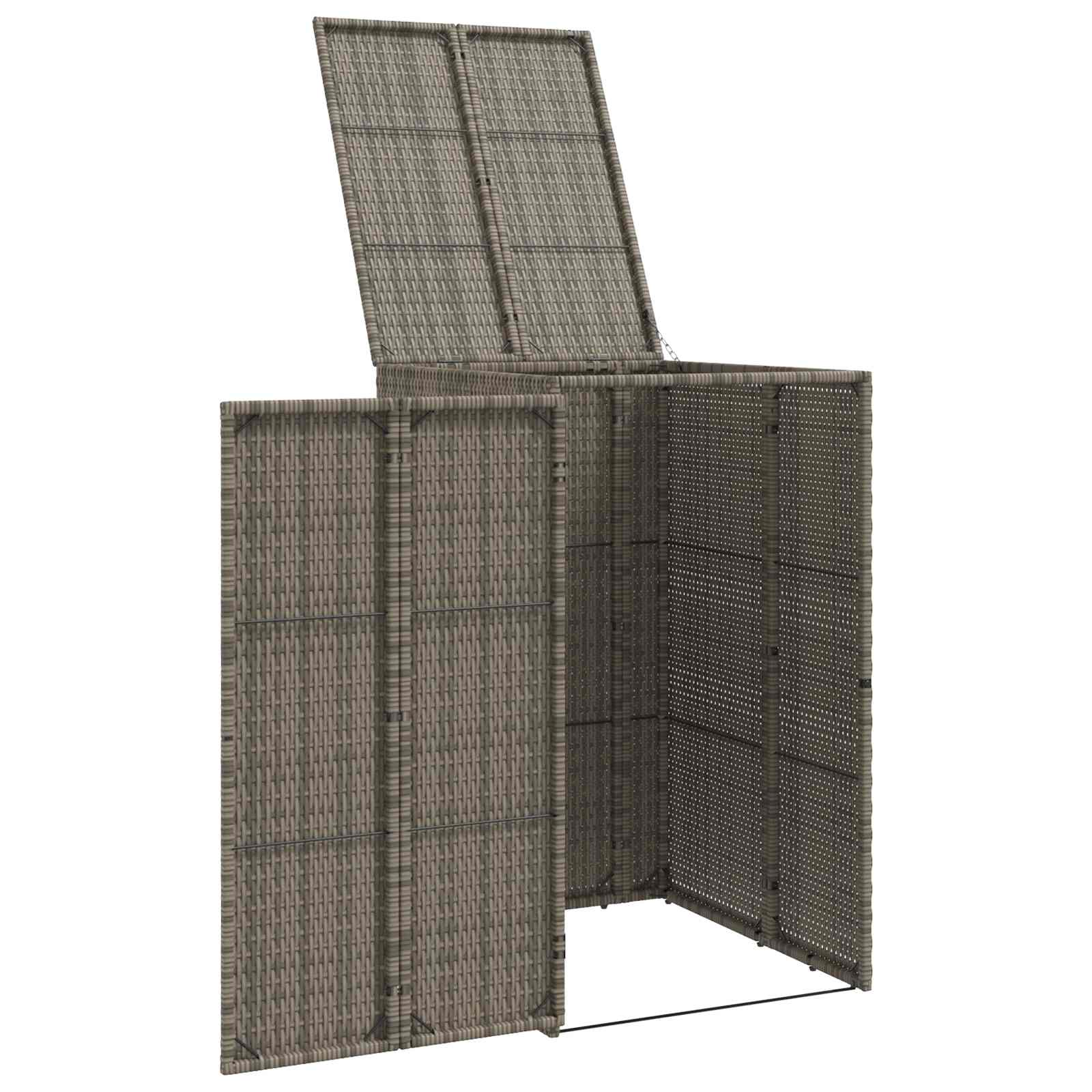 Cutie pentru gunoi Gri 65 x 80 x 115 cm Polietilenă GartenMobel Dekor