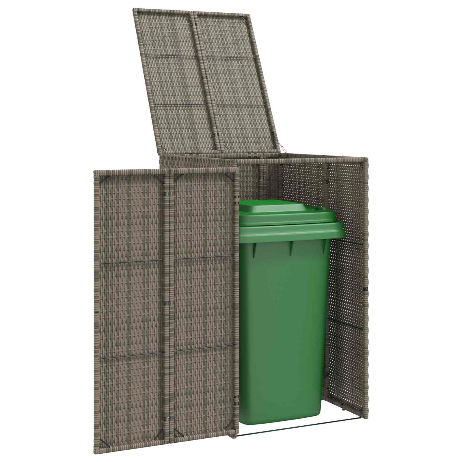 Cutie pentru gunoi Gri 65 x 80 x 115 cm Polietilenă GartenMobel Dekor