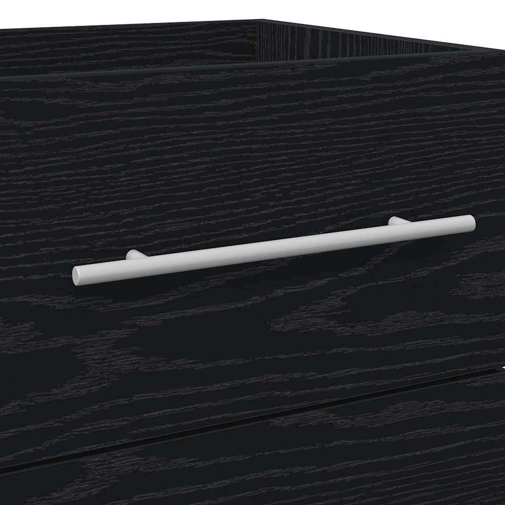 Dulap pentru Chiuveta de Baie cu sertar Negru 42 x 39 x 52 cm GartenMobel Dekor