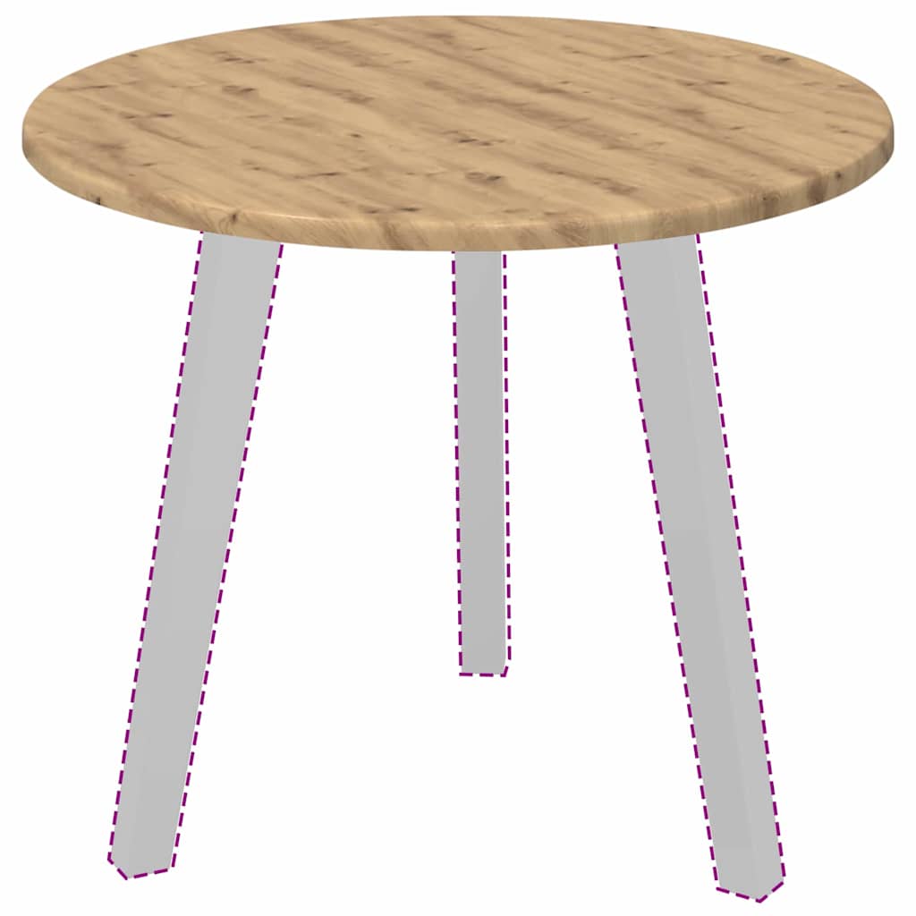 Placă de masă stejar artizanal 50 x 50 x 1,5 cm Lemn compozit GartenMobel Dekor