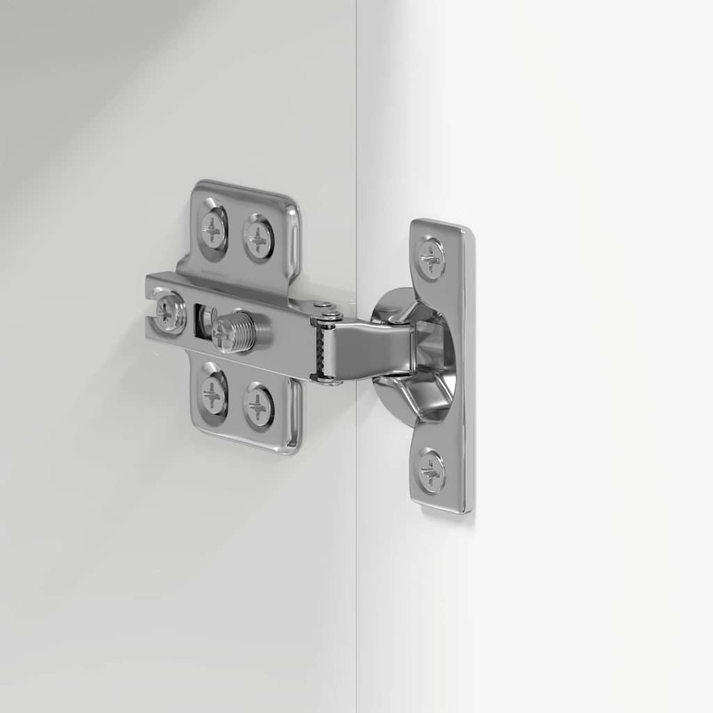 Set dulap baie TULUM Alb lucios 37 x 31,5 x 203 cm GartenMobel Dekor