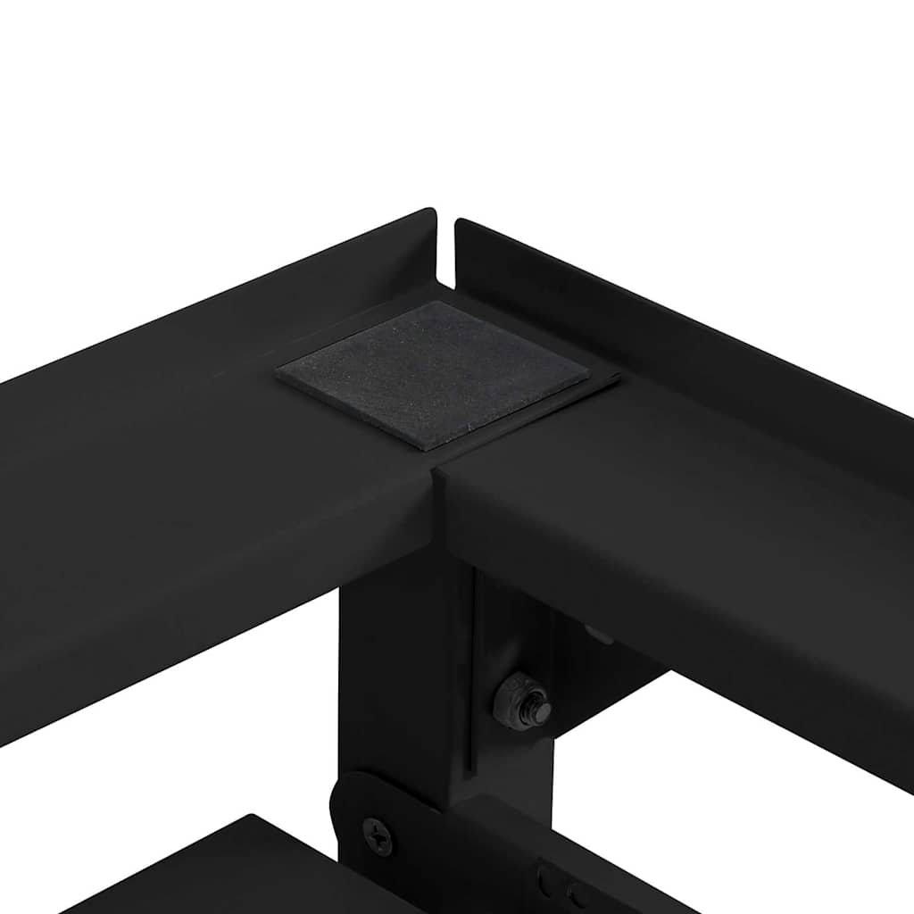 Suport pentru mașina de spălat 2 pcs Negru 64 x 55 x 32.5 cm GartenMobel Dekor