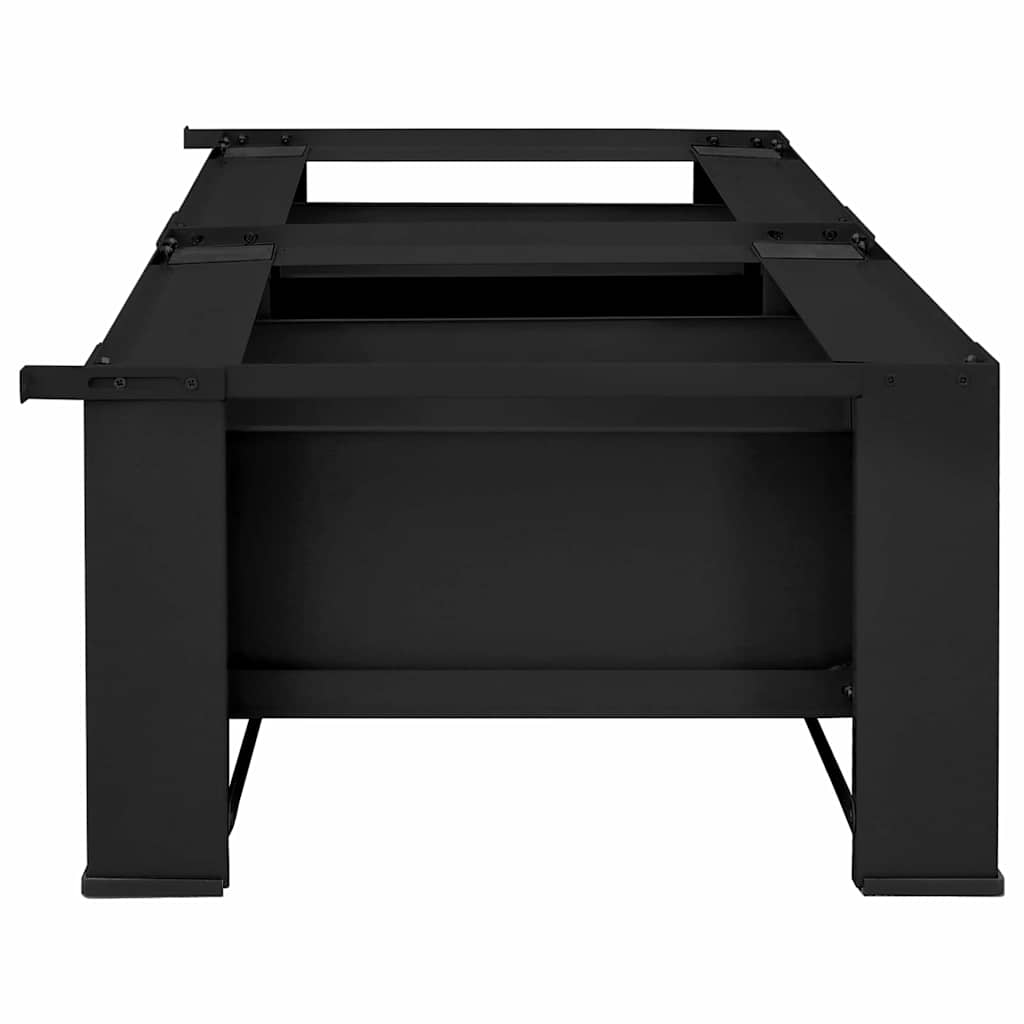 Suport pentru mașina de spălat 2 pcs Negru 64 x 55 x 32.5 cm GartenMobel Dekor