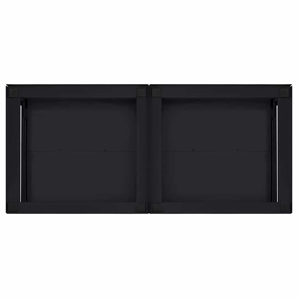 Suport pentru mașina de spălat 2 pcs Negru 64 x 55 x 32.5 cm GartenMobel Dekor