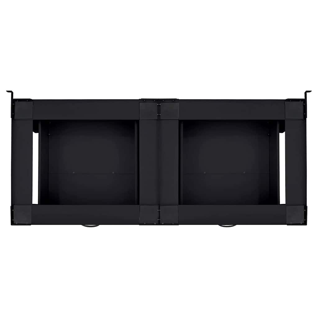 Suport pentru mașina de spălat 2 pcs Negru 64 x 55 x 32.5 cm GartenMobel Dekor