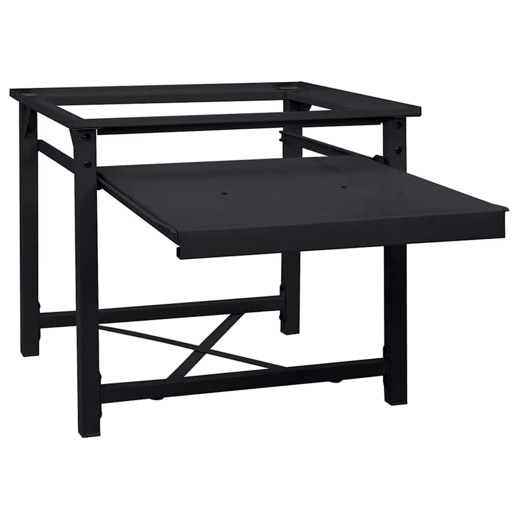 Suport pentru mașina de spălat Negru 64 x 55 x 32.5 cm Oțel GartenMobel Dekor