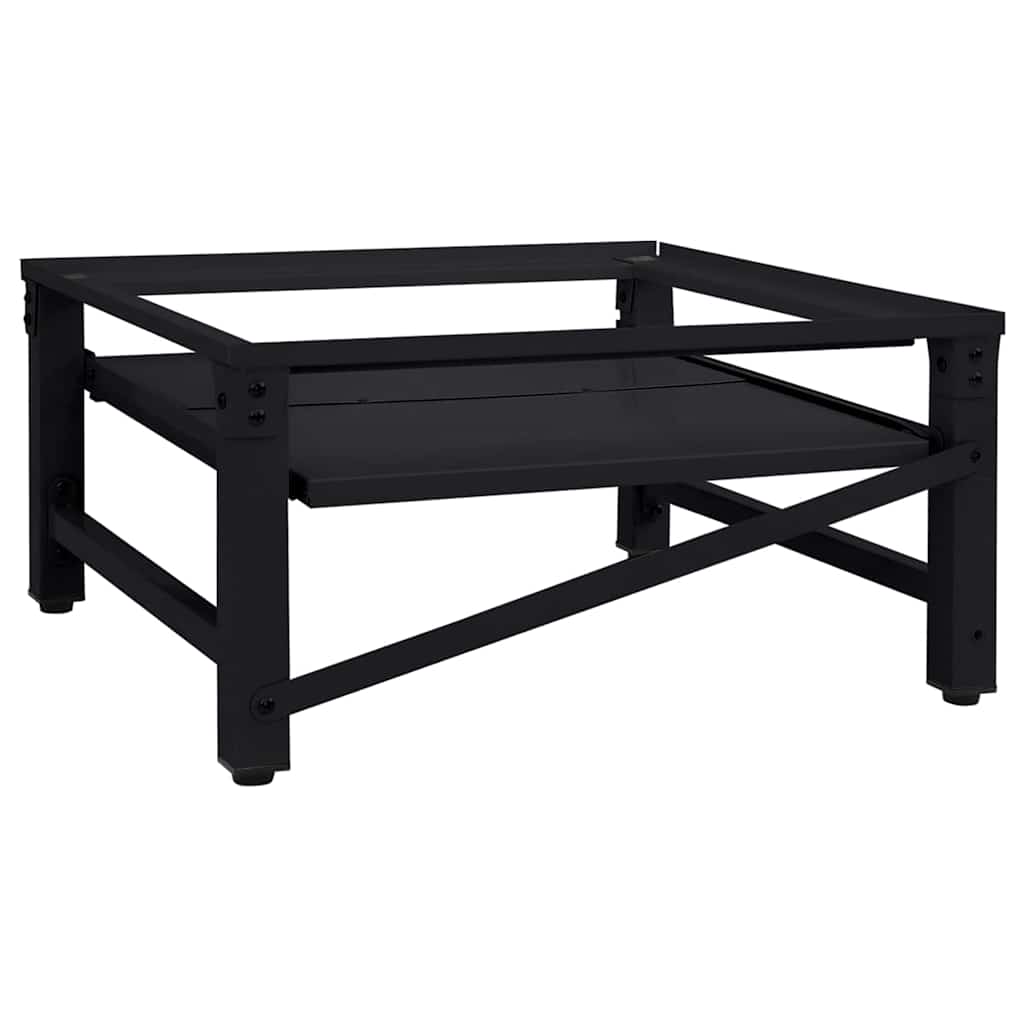 Suport pentru mașina de spălat Negru 64 x 55 x 32.5 cm Oțel GartenMobel Dekor