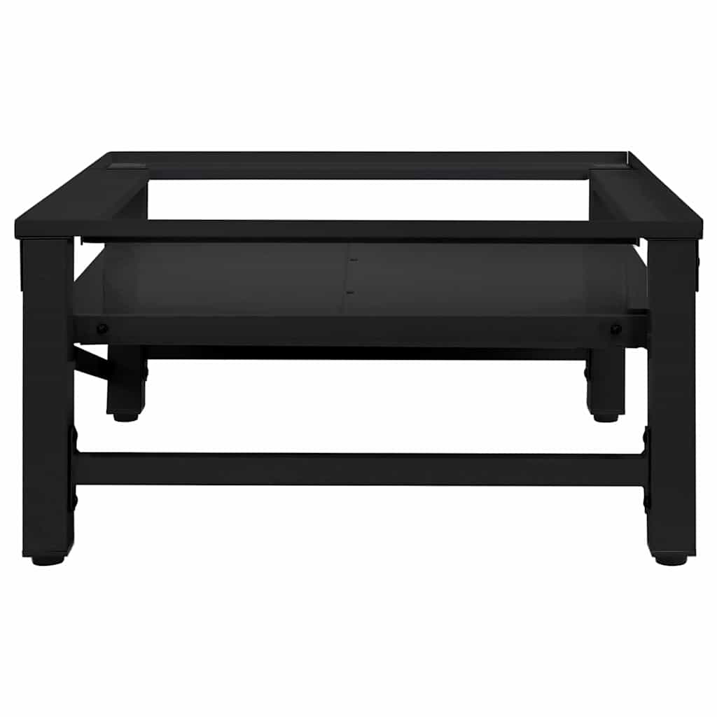 Suport pentru mașina de spălat Negru 64 x 55 x 32.5 cm Oțel GartenMobel Dekor