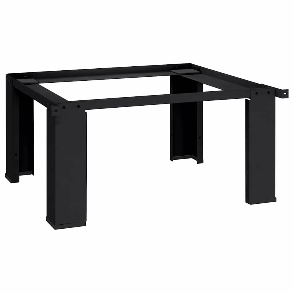 Suport pentru mașina de spălat Negru 64 x 55 x 32.5 cm Oțel GartenMobel Dekor