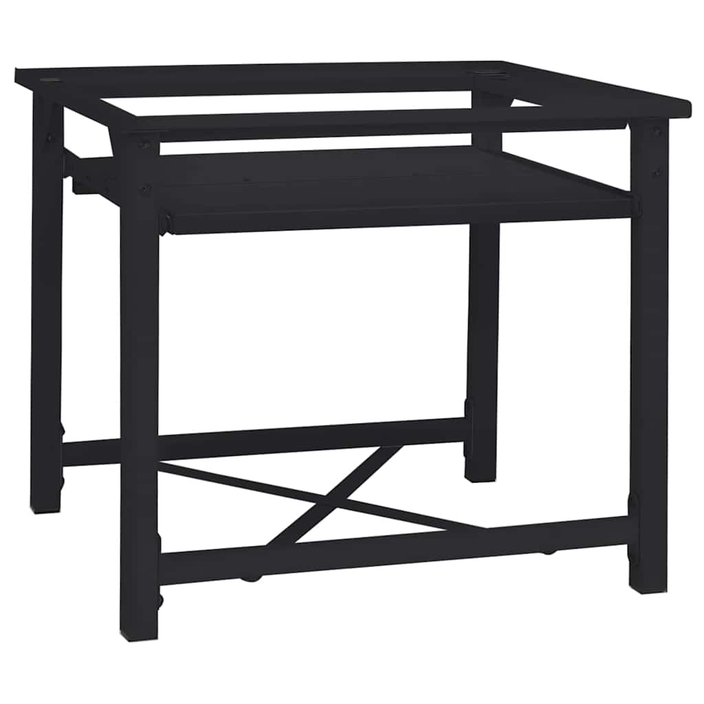 Suport pentru mașina de spălat Negru 64 x 55 x 32.5 cm Oțel GartenMobel Dekor