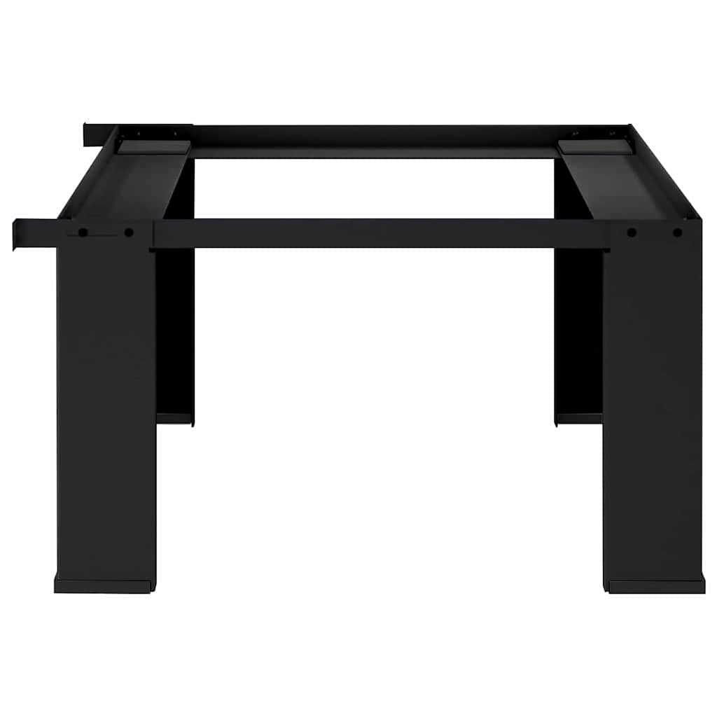 Suport pentru mașina de spălat Negru 64 x 55 x 32.5 cm Oțel GartenMobel Dekor