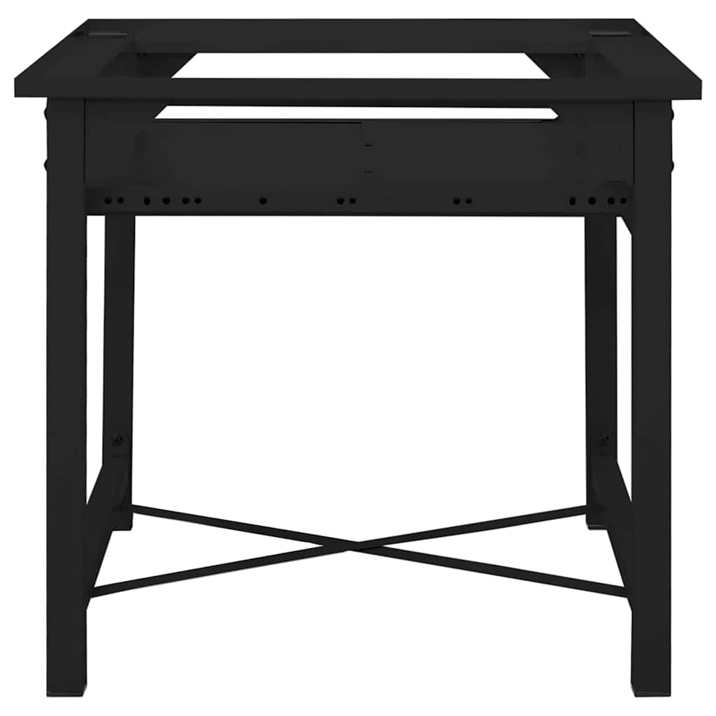 Suport pentru mașina de spălat Negru 64 x 55 x 32.5 cm Oțel GartenMobel Dekor