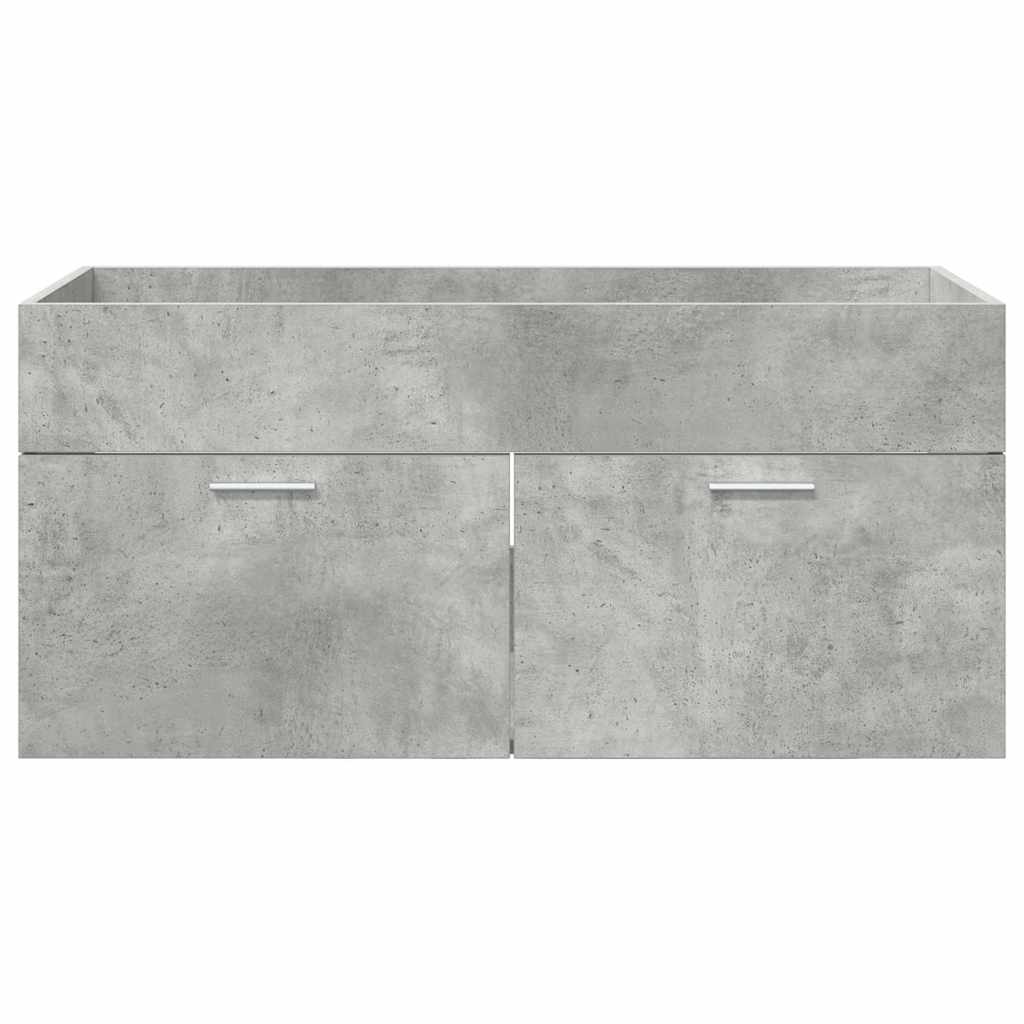 Dulap de chiuvetă Pe perete Gri din beton 38,5 x 100 x 46 cm GartenMobel Dekor