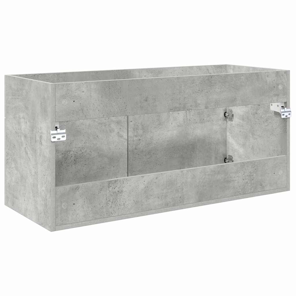 Dulap de chiuvetă Pe perete Gri din beton 38,5 x 100 x 46 cm GartenMobel Dekor