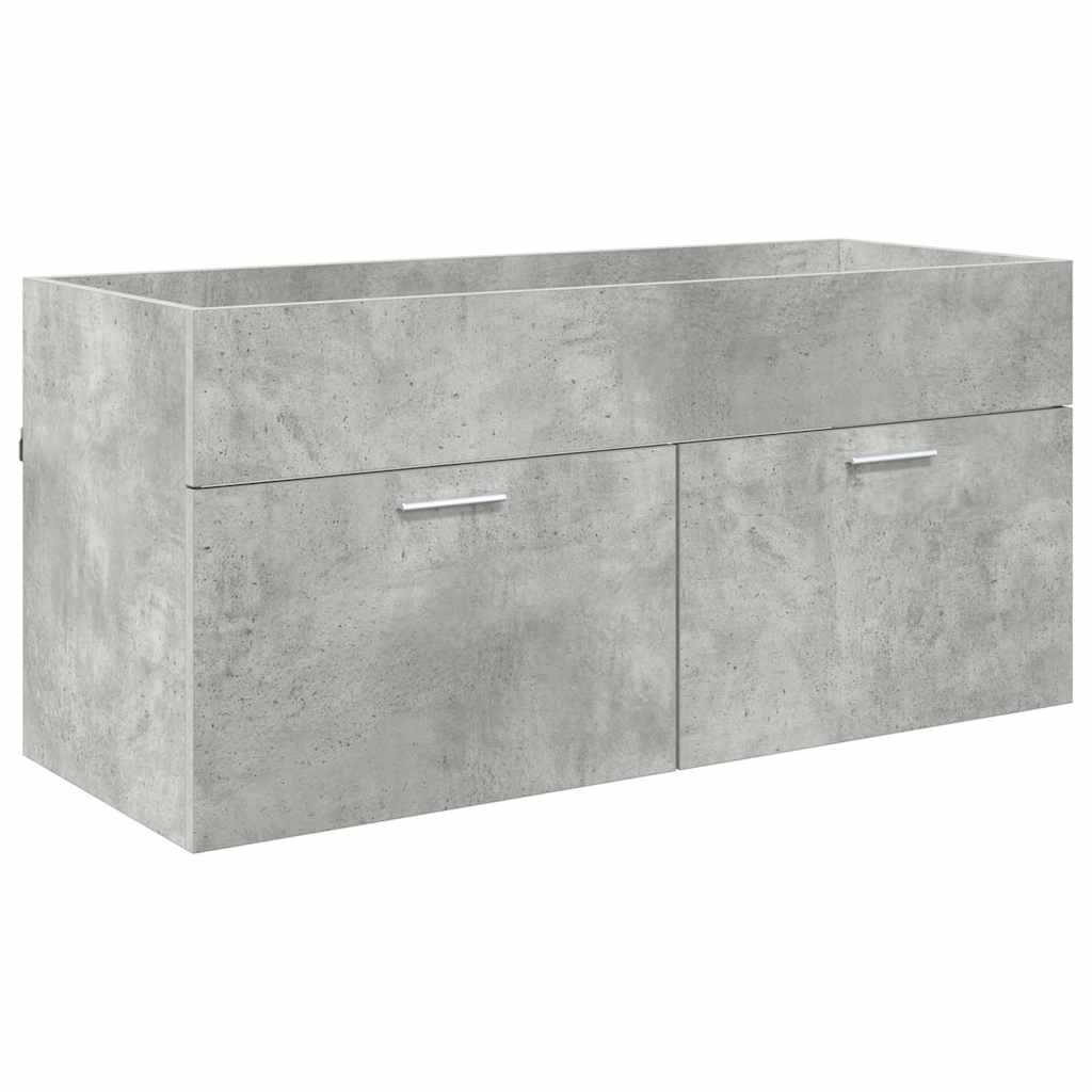Dulap de chiuvetă Pe perete Gri din beton 38,5 x 100 x 46 cm GartenMobel Dekor