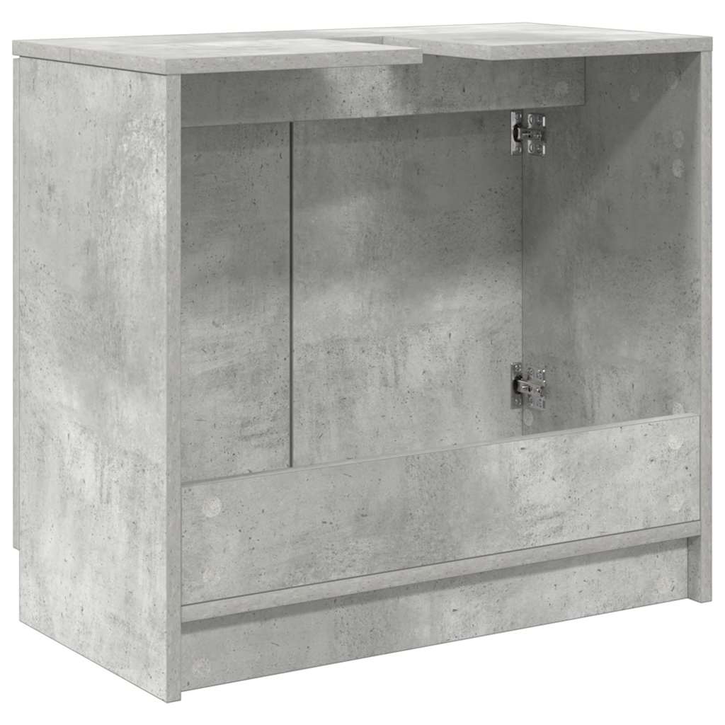 Dulap de Baie Gri din beton 64,5 x 33,5 x 59 cm Lemn compozit GartenMobel Dekor