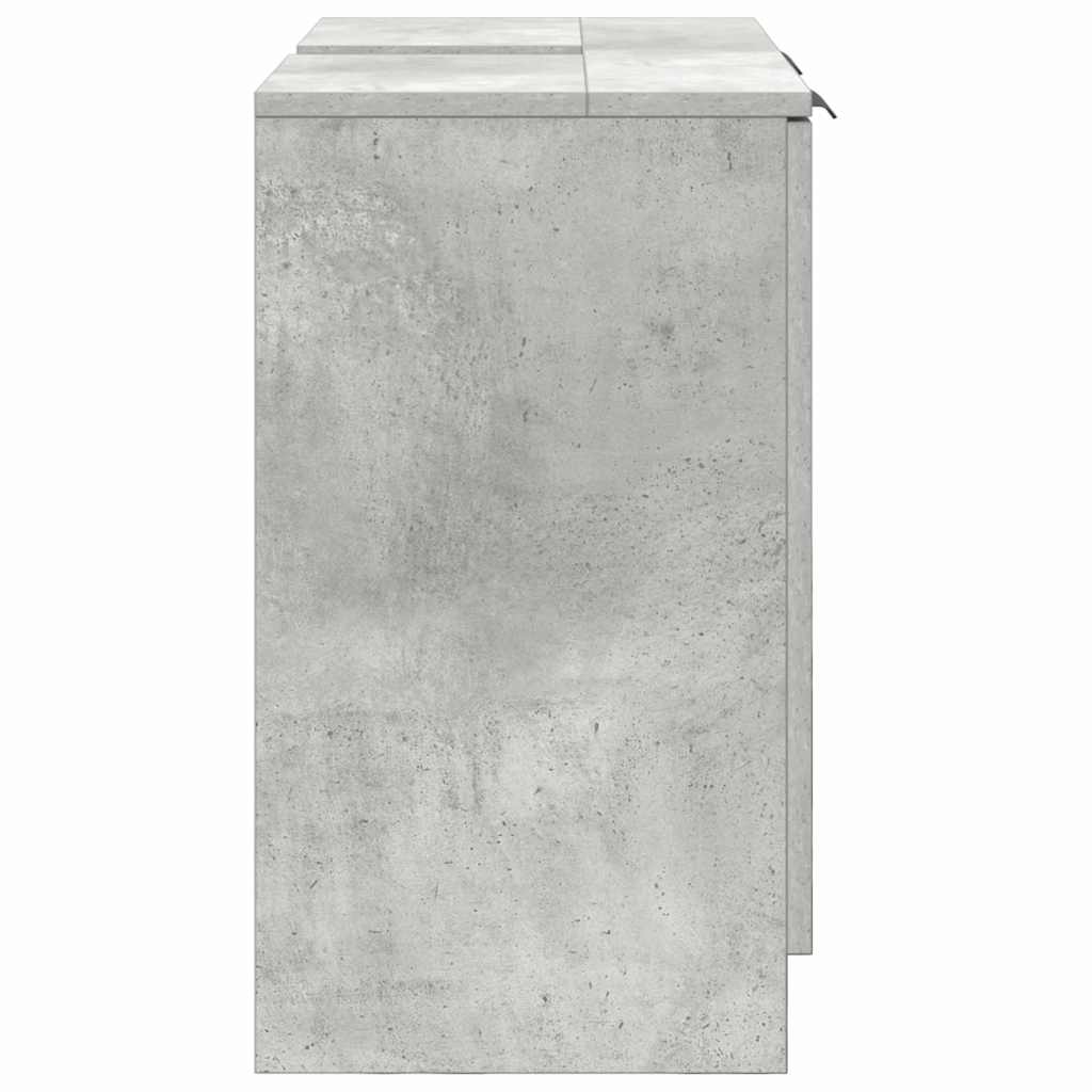Dulap de Baie Gri din beton 64,5 x 33,5 x 59 cm Lemn compozit GartenMobel Dekor
