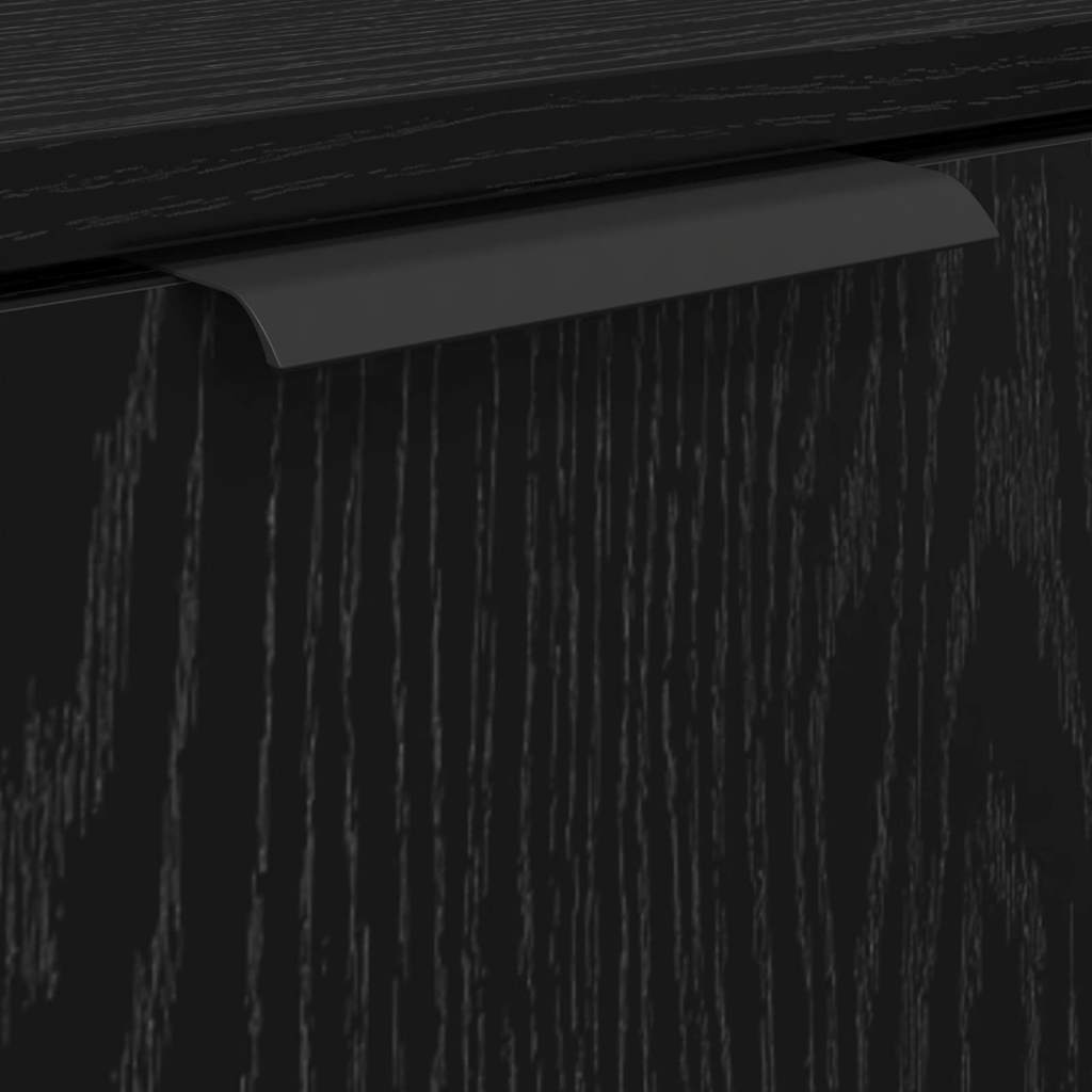 Dulap de Baie Stejar Negru 64,5 x 33,5 x 59 cm Lemn compozit GartenMobel Dekor