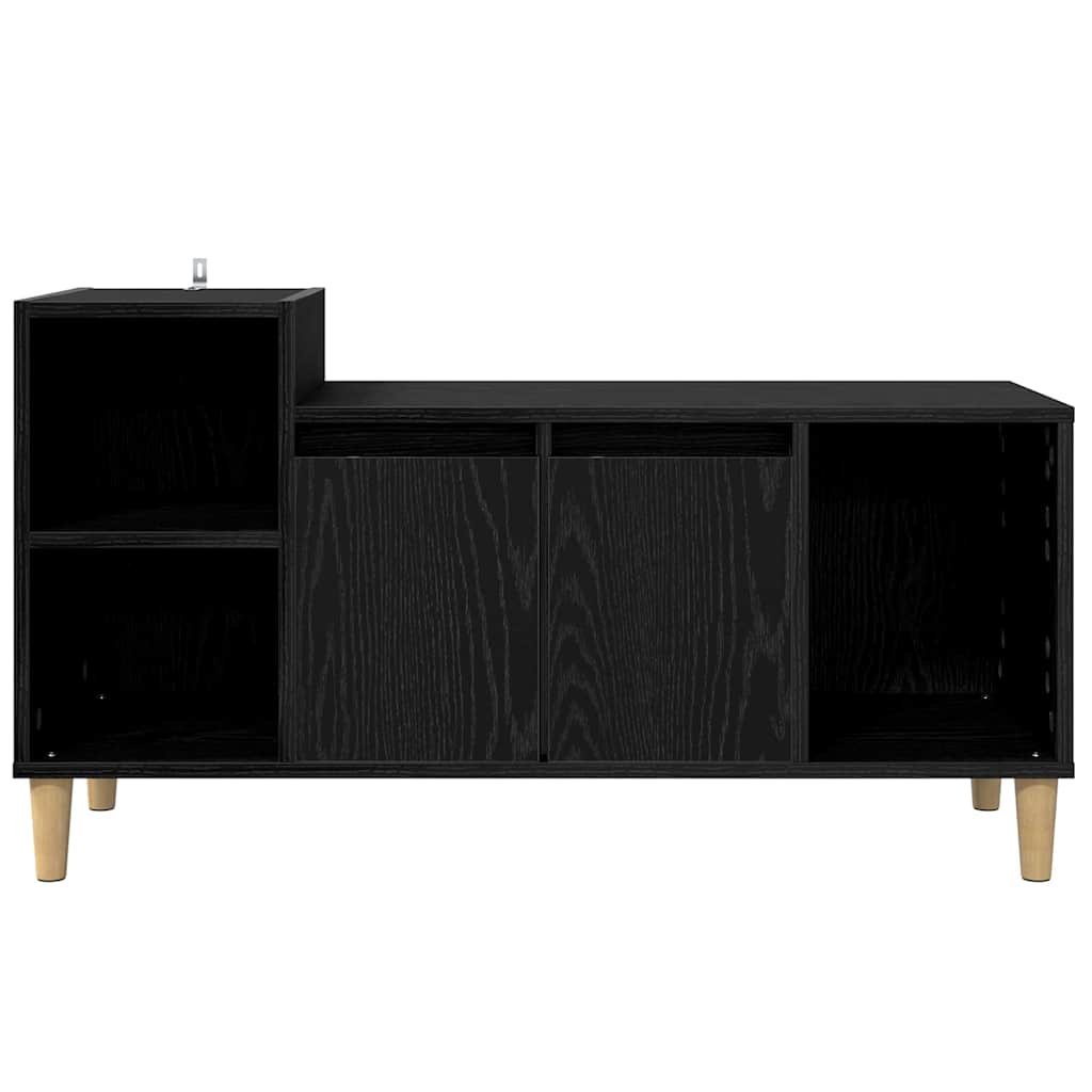Cabinet TV Stejar Negru 100 x 35 x 55 cm Lemn compozit GartenMobel Dekor