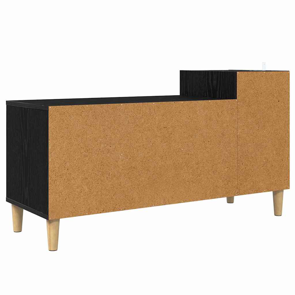 Cabinet TV Stejar Negru 100 x 35 x 55 cm Lemn compozit GartenMobel Dekor