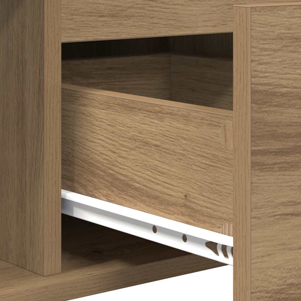 Masă de cafea Stejar Artizanal 90 x 50 x 26.5 cm Lemn compozit GartenMobel Dekor