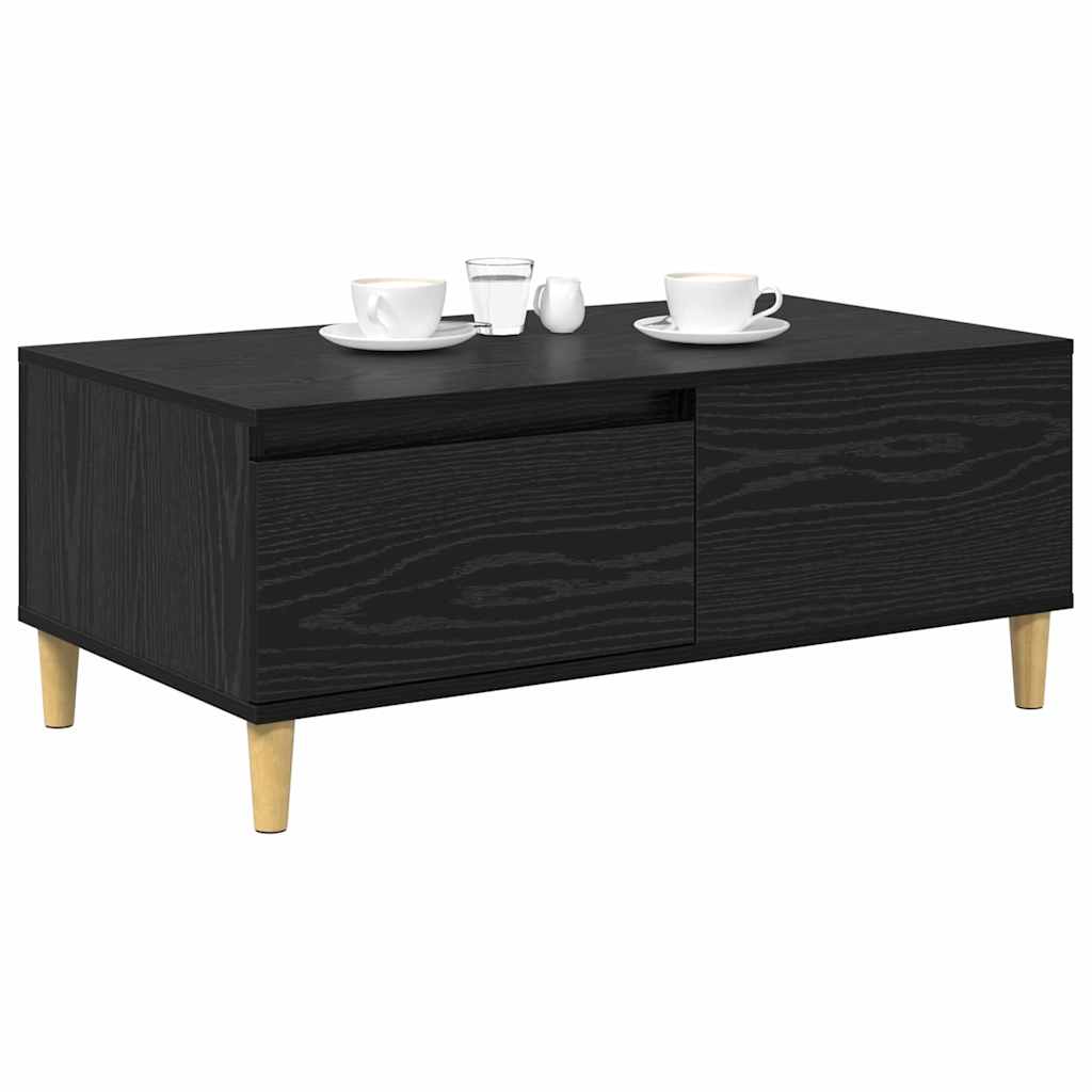 Masă de cafea Stejar Negru 90 x 50 x 26.5 cm Lemn compozit GartenMobel Dekor