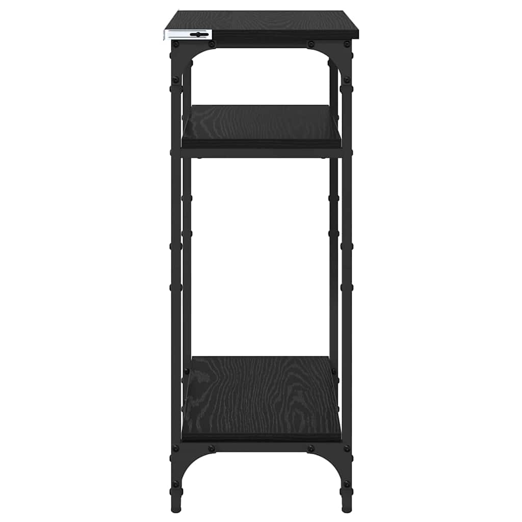 Masă laterală Manual Stejar Negru 40 x 30 x 75 cm Lemn compozit GartenMobel Dekor